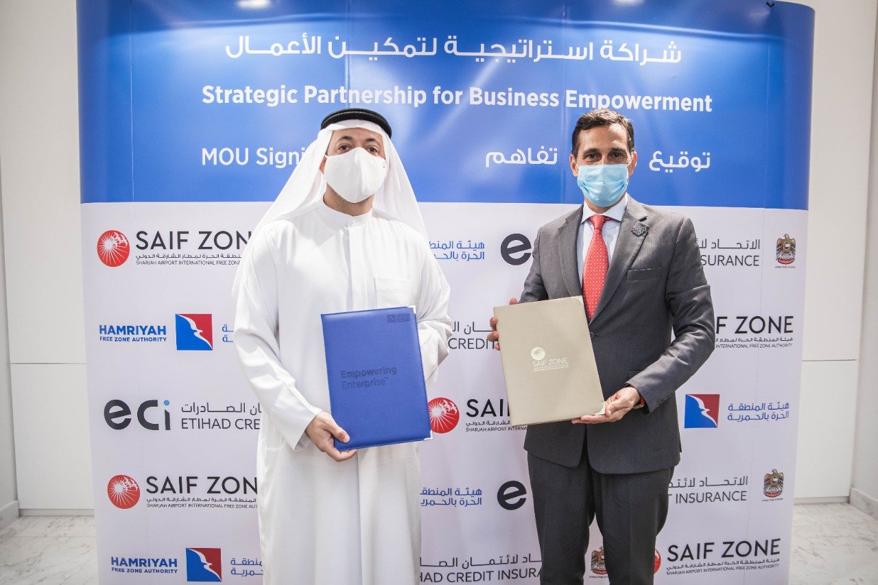 Etihad Credit Insurance partners with HFZA, SAIF Zone to help free zone exporters and re-exporters start and grow their international business