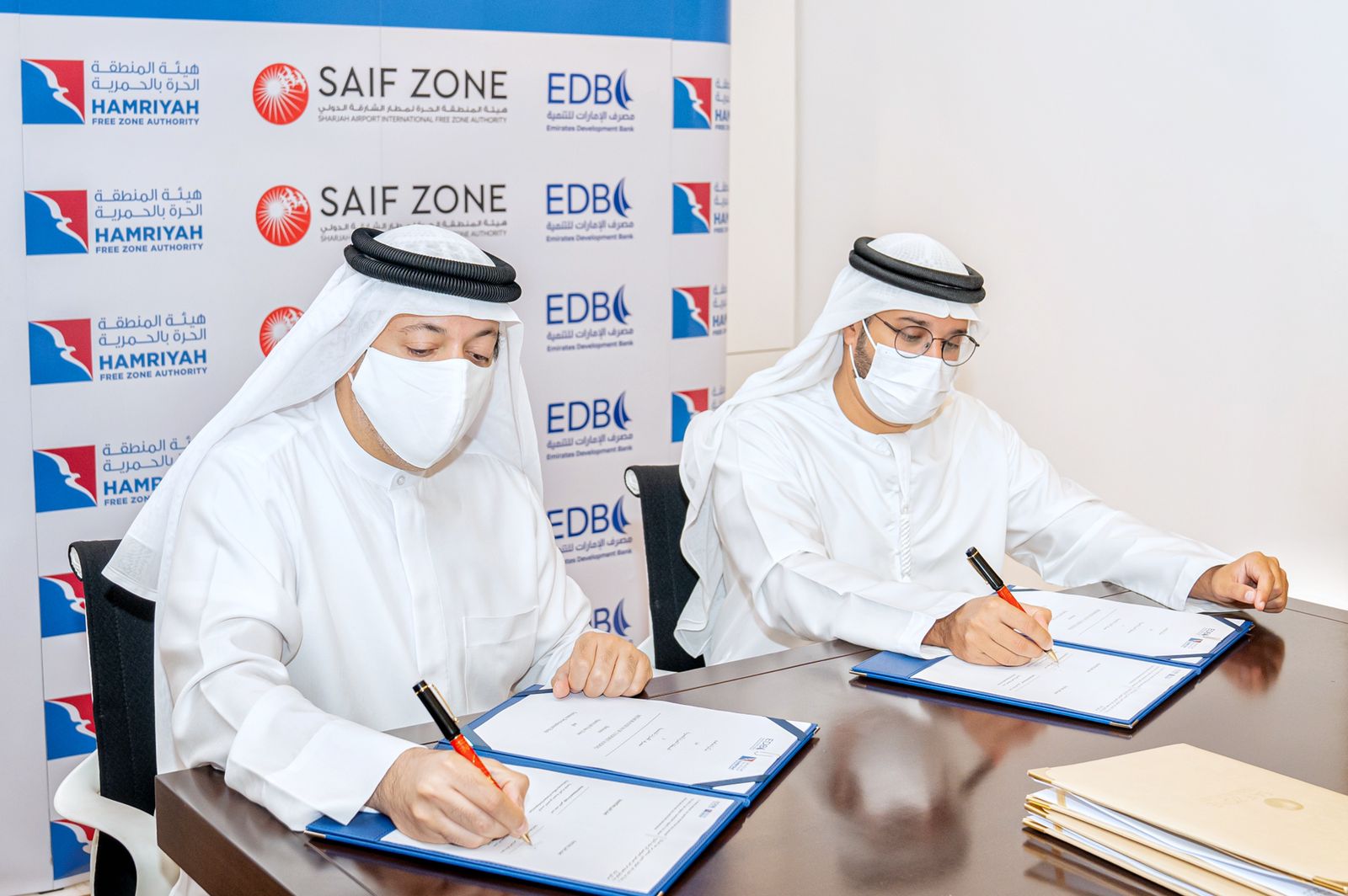 Emirates Development Bank Signs MoU with Hamriyah Free Zone and Sharjah Airport International Free Zone to Enhance Bankability of Startups and SMEs